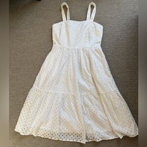 Vince Camuto White Eyelet Dress